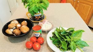 Mushroom Basil Pasta with Edamame-2