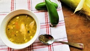 Pozole Verde with Chicken and Fresh Corn
