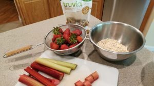 Strawberry Rhubarb Crumble Prep1-2