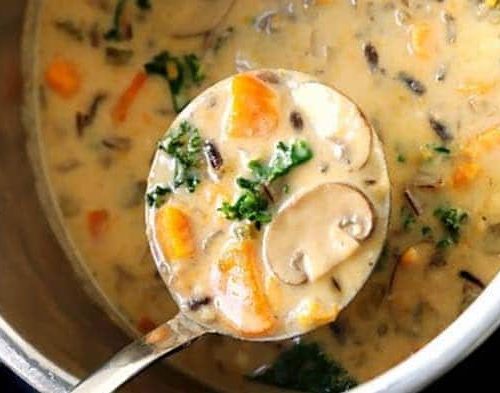 Wild Rice and Mushroom Soup