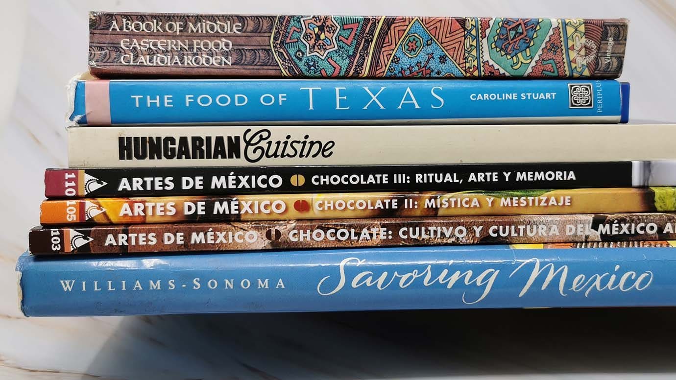 Cookbooks from Hannas shelf