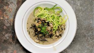 Zoodles w Mushroom Marsala Sauce Main