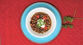 Vegan Mushroom Paprikash (Gombapaprikás)