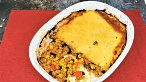 Cornbread Tamale Pie Casserole
