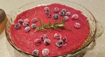 Cranberry and Lemon Curd Pie