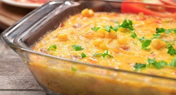 Corn Pudding with Bell Peppers