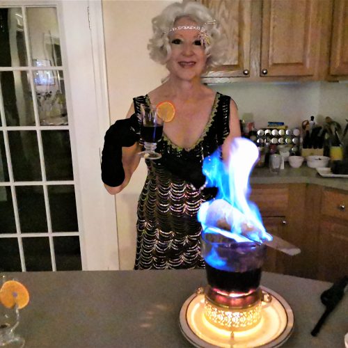 Flaming Krampampuli with Dr Hanna