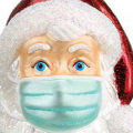 Santa with Face Mask Ornament by Old World Christmas _ Traditions-2