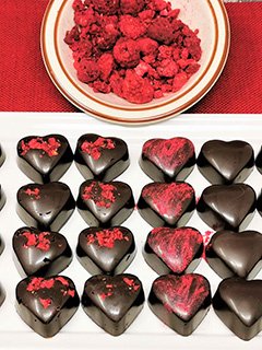 Raspberry Chocolate Truffles by Diet Desires
